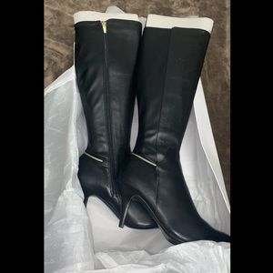 Calvin Klein Rikita Cow Kansas high boot Black